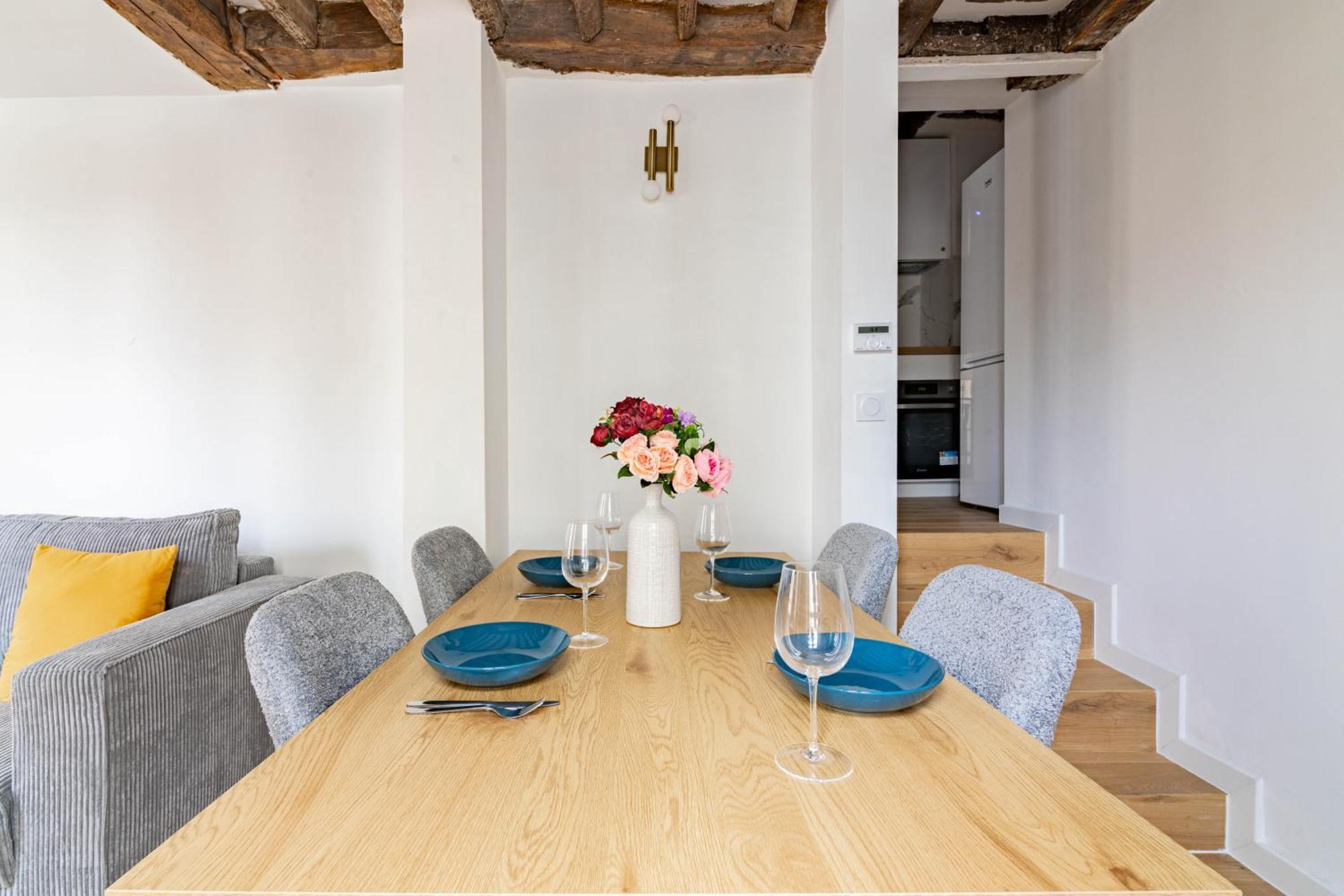 פריז Appartement Quartier Fontaine Chatelet Les Halles Free Netflix מראה חיצוני תמונה