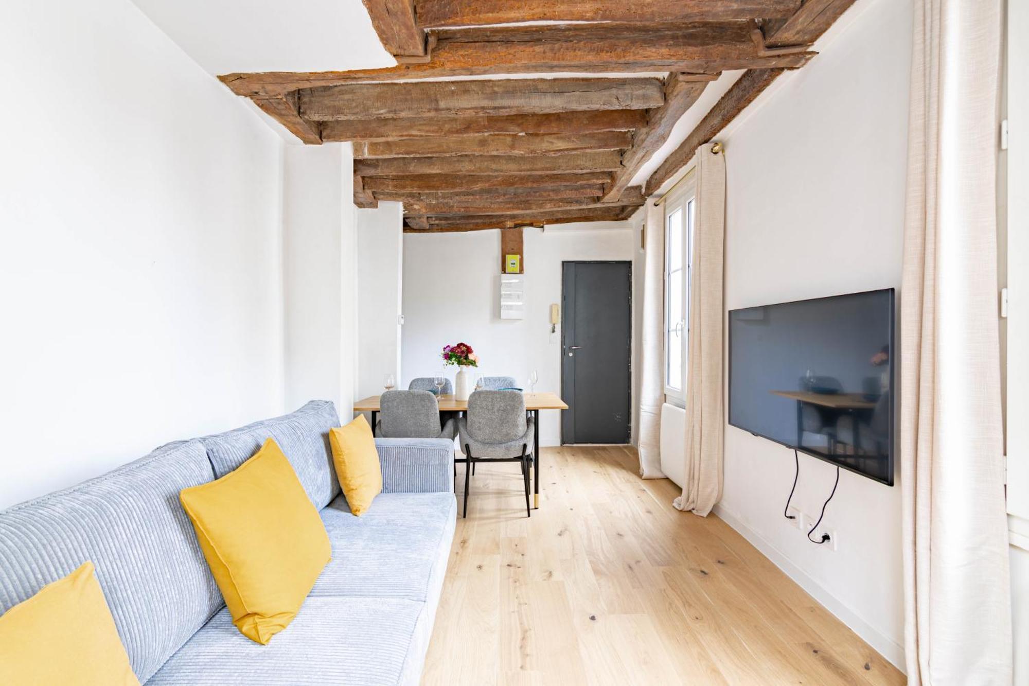פריז Appartement Quartier Fontaine Chatelet Les Halles Free Netflix מראה חיצוני תמונה