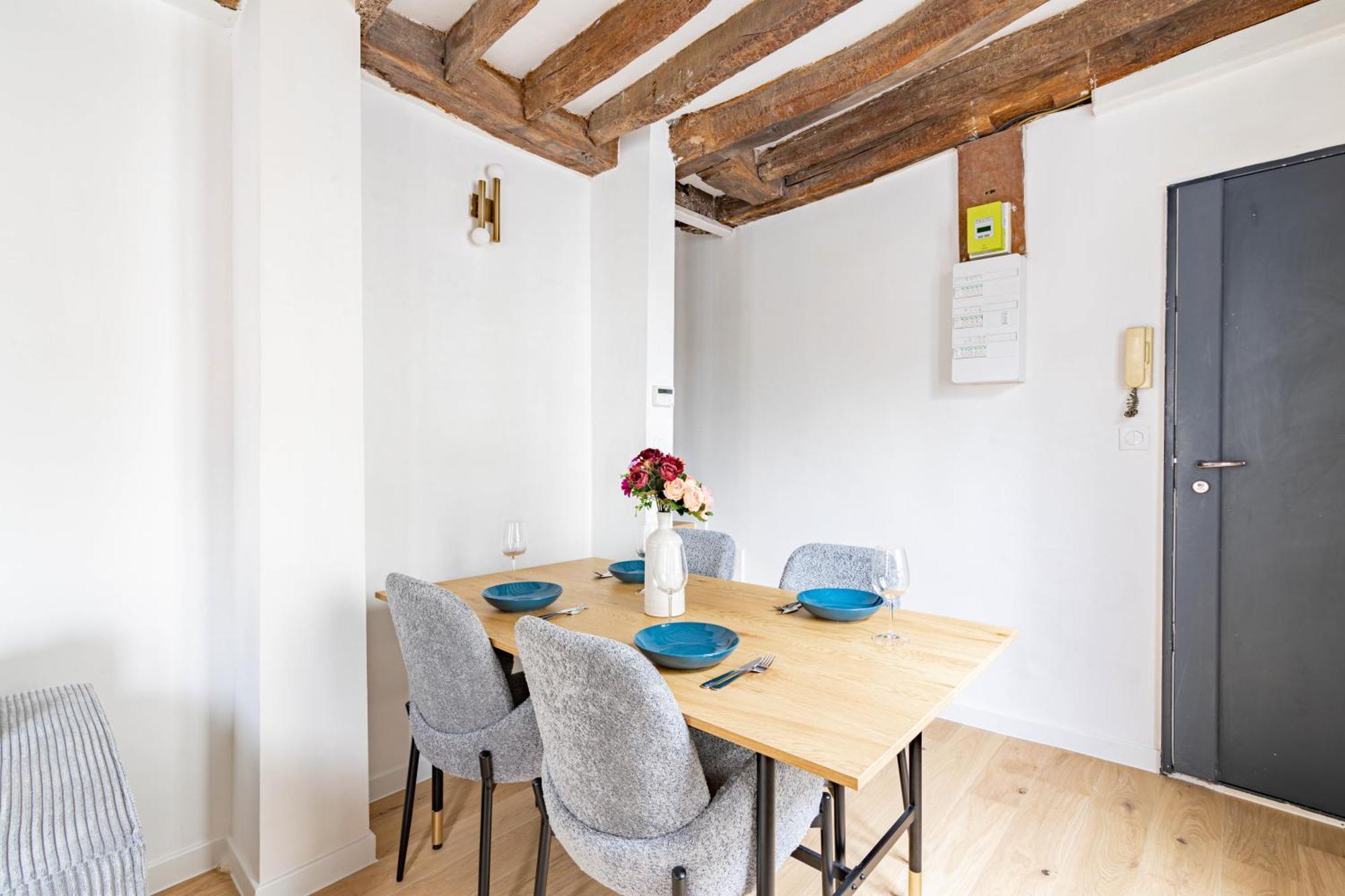 פריז Appartement Quartier Fontaine Chatelet Les Halles Free Netflix מראה חיצוני תמונה